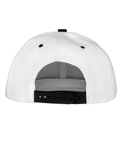 Result Contrast Bronx Snapback Cap - White/Black (RC082)