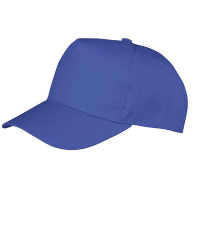 Result Kids Boston 5 Panel Printers Cap - Royal Blue (RC084B)