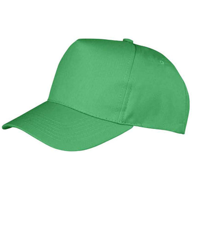 Result Boston 5 Panel Printers Cap - Apple Green (RC084)