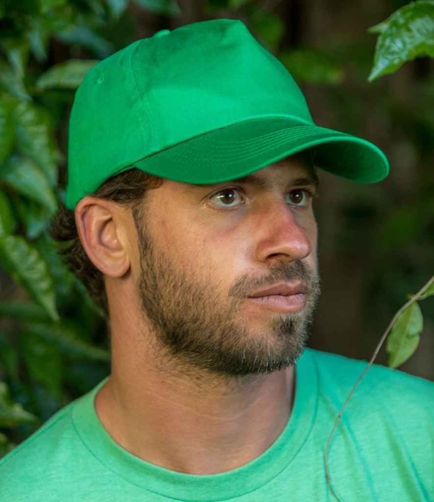Result Boston 5 Panel Printers Cap - Apple Green (RC084)