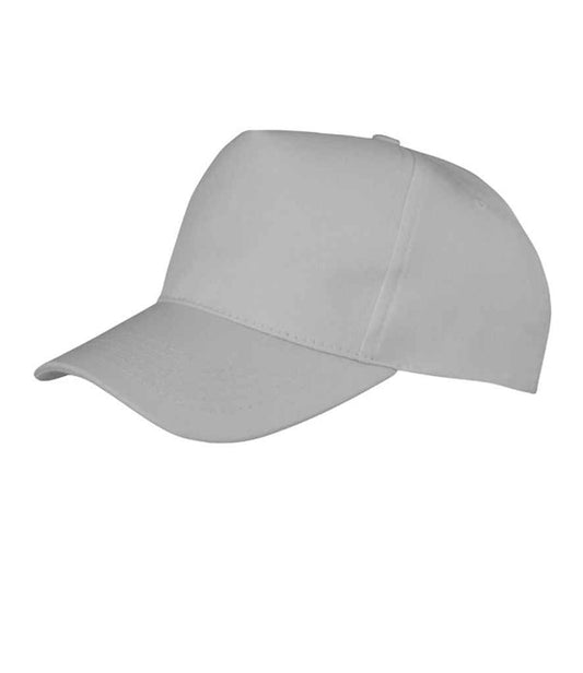 Result Boston 5 Panel Printers Cap - Dove Grey (RC084)