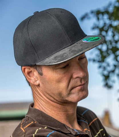 Result Bronx Glitter Snapback Cap - Black/silver (RC087)