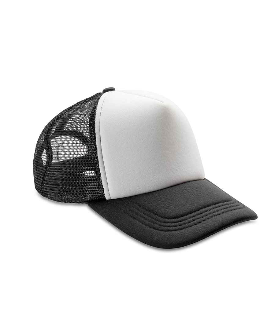 Result Core 1/2 Mesh Truckers Cap - Black/White (RC089)