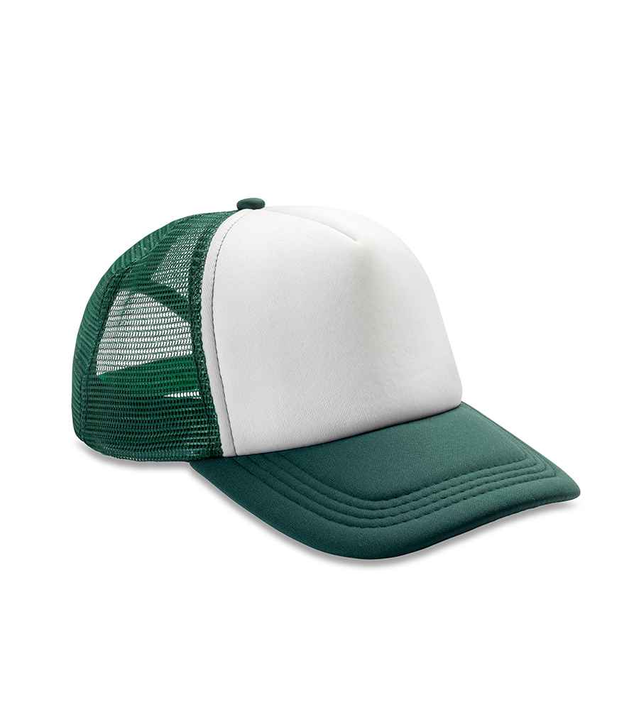 Result Core 1/2 Mesh Truckers Cap - Bottle Green/White (RC089)