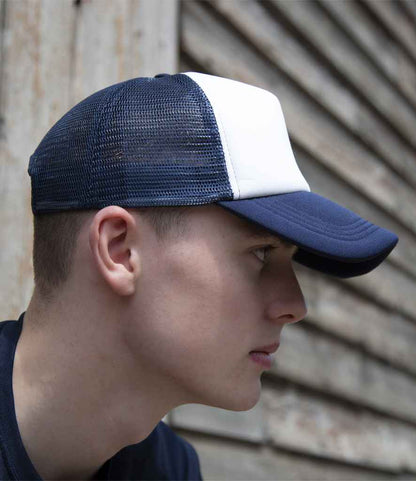 Result Core 1/2 Mesh Truckers Cap - Navy/White (RC089)