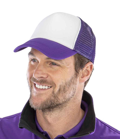 Result Core 1/2 Mesh Truckers Cap - Purple/White (RC089)