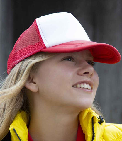 Result Core 1/2 Mesh Truckers Cap - Red/White (RC089)