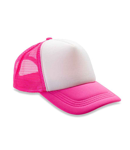Result Core 1/2 Mesh Truckers Cap - Super Pink/White (RC089)