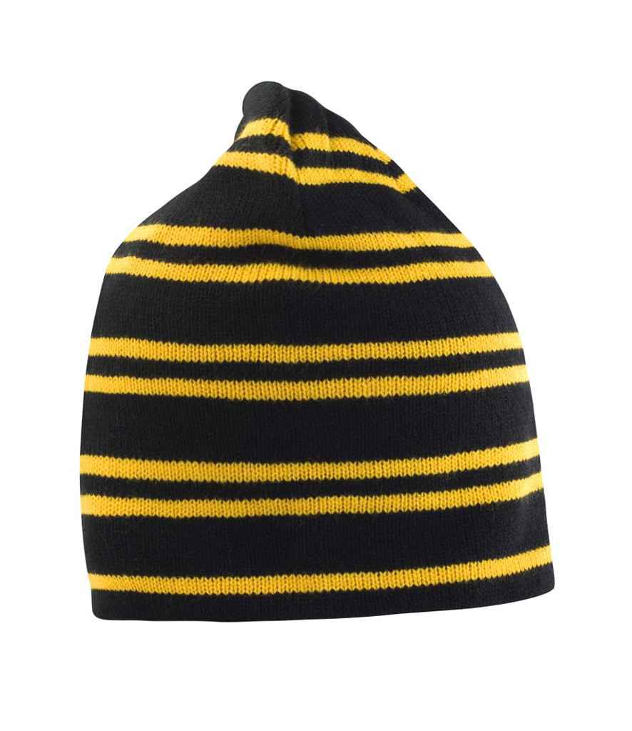 Result Team Reversible Beanie - Black/Gold (RC354)