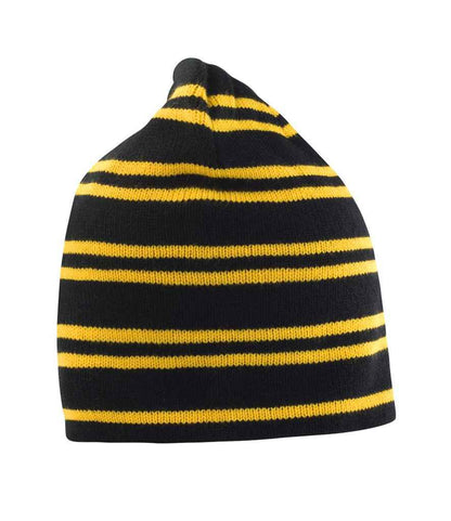 Result Team Reversible Beanie - Black/Gold (RC354)