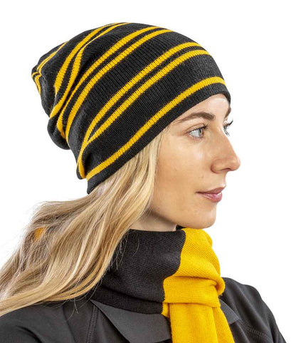 Result Team Reversible Beanie - Black/Gold (RC354)