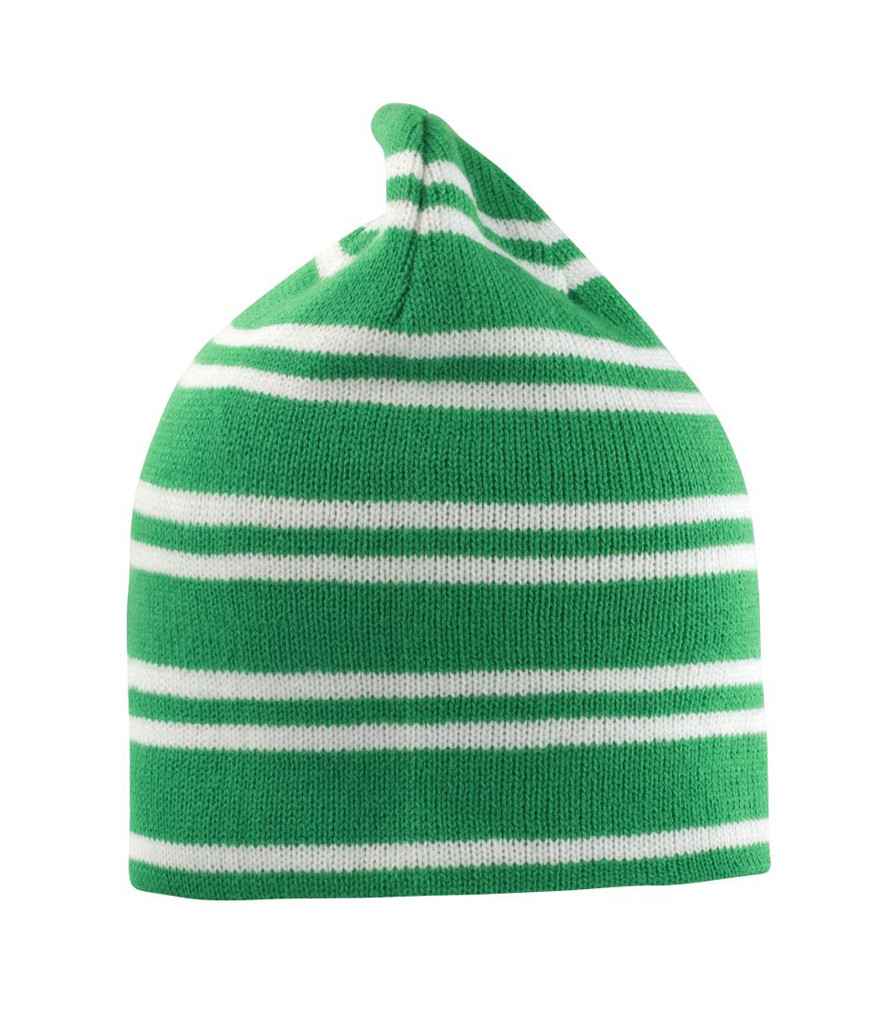 Result Team Reversible Beanie - Kelly Green/White (RC354)