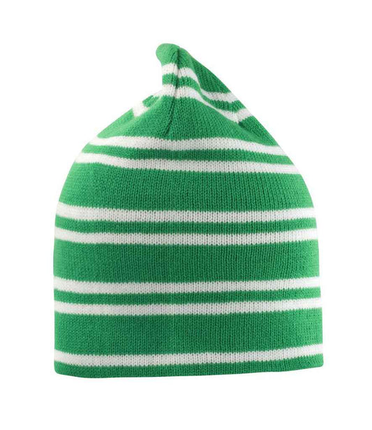 Result Team Reversible Beanie - Kelly Green/White (RC354)