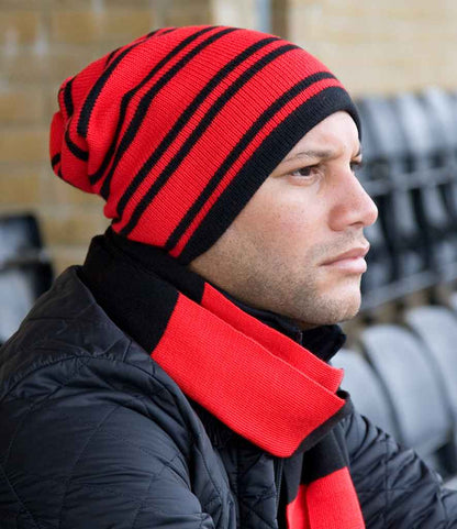 Result Team Reversible Beanie - Red/Black (RC354)