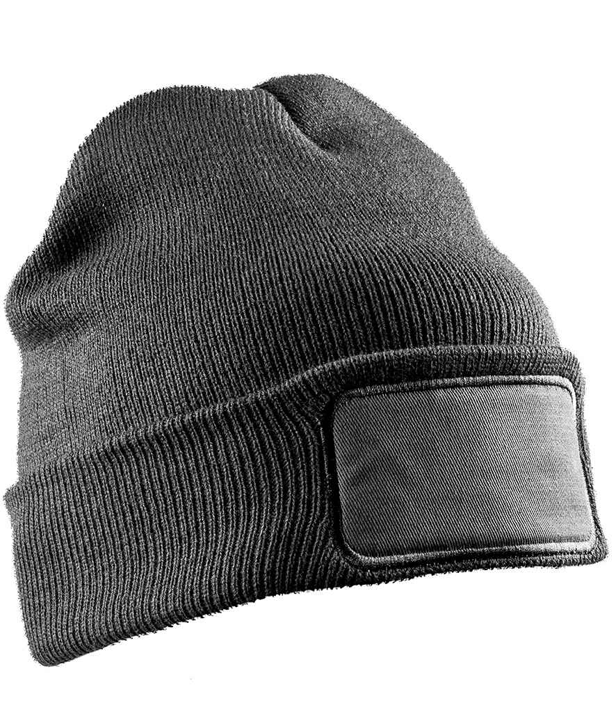 Result Genuine Recycled Double Knit Printers Beanie - Grey (RC927)