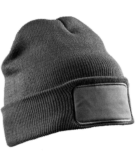 Result Genuine Recycled Double Knit Printers Beanie - Grey (RC927)