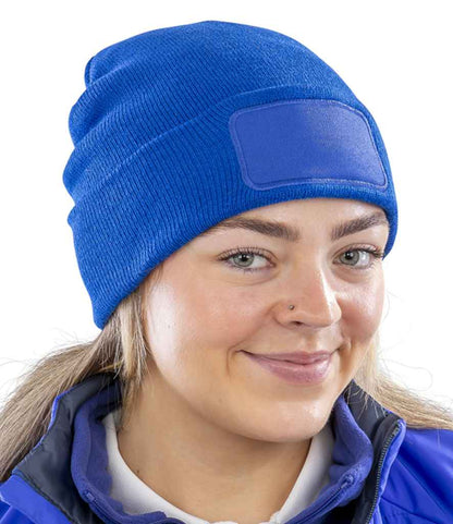 Result Genuine Recycled Double Knit Printers Beanie - Royal Blue (RC927)