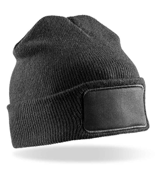 Result Genuine Recycled Thinsulate™ Printers Beanie - Black (RC934)