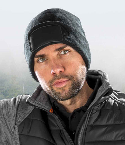 Result Genuine Recycled Thinsulate™ Printers Beanie - Black (RC934)