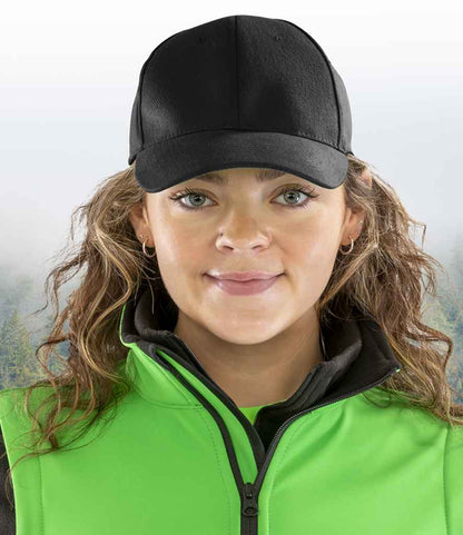Result Genuine Recycled Low Profile Cap - Black (RC981)