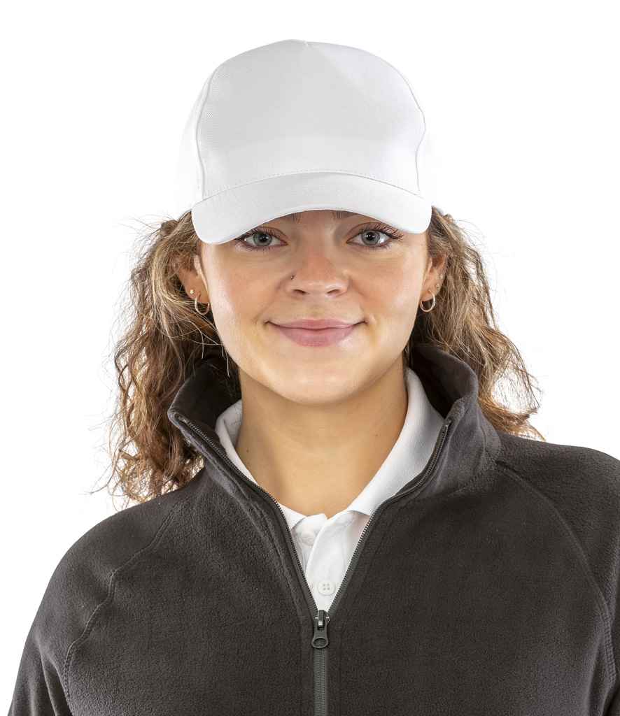Result Genuine Recycled Printers Cap - White (RC984)
