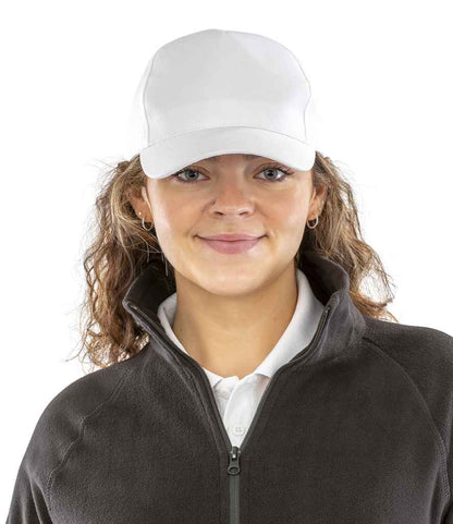 Result Genuine Recycled Printers Cap - White (RC984)