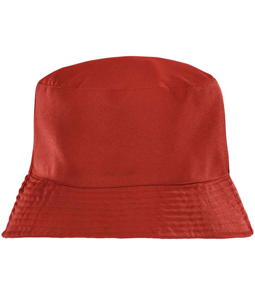 Result Genuine Recycled Core Reversible Bucket Hat - Red/White (RC985)