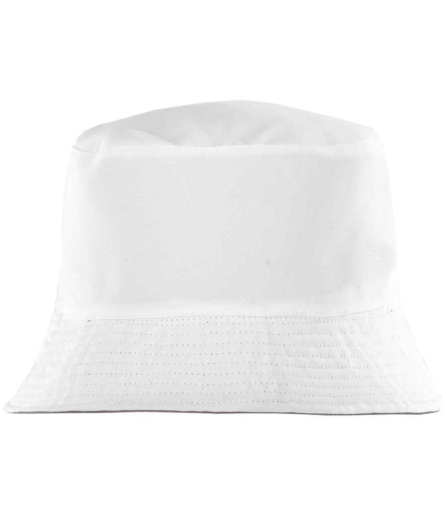 Result Genuine Recycled Core Reversible Bucket Hat - White/White (RC985)