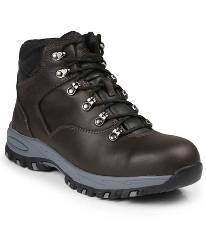 Regatta Safety Footwear Regatta Safety Footwear Gritstone S3 WP Safety Hikers - Peat (RG595)
