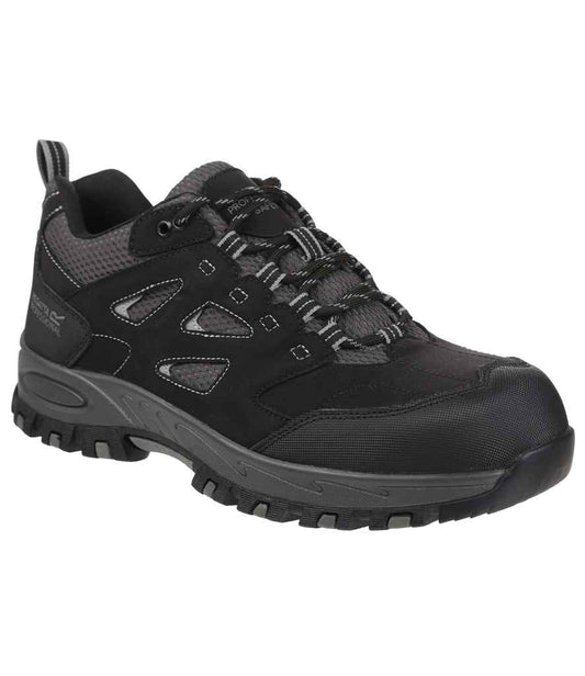 Regatta Safety Footwear Regatta Safety Footwear Mudstone S1P Safety Trainers - Black/Granite (RG597)