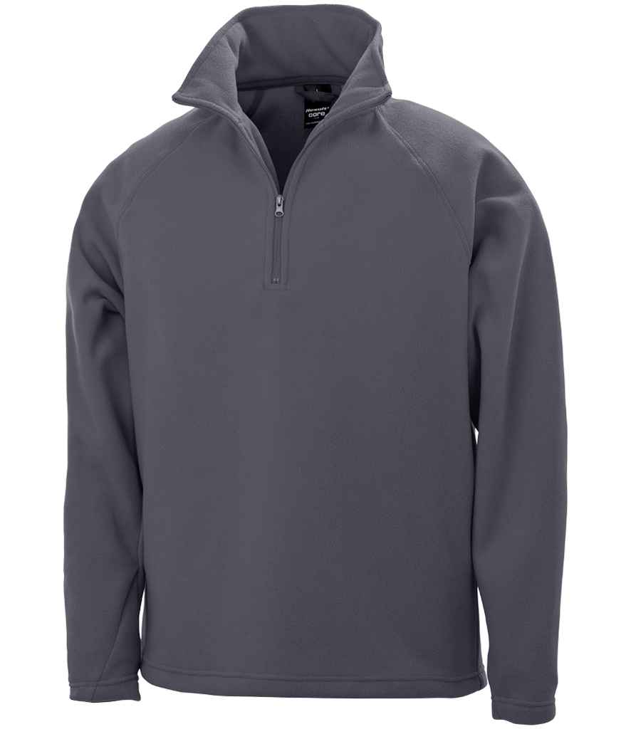 Result Core Zip Neck Micro Fleece - Charcoal (RS112)
