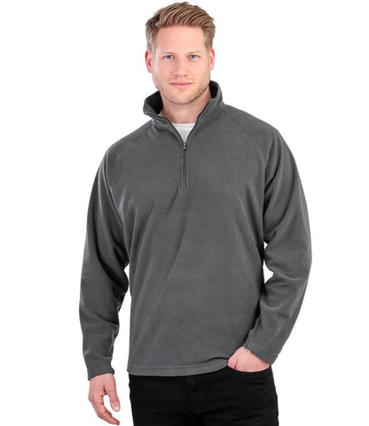 Result Core Zip Neck Micro Fleece - Charcoal (RS112)