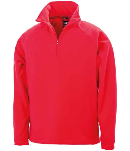 Result Core Zip Neck Micro Fleece - Red (RS112)