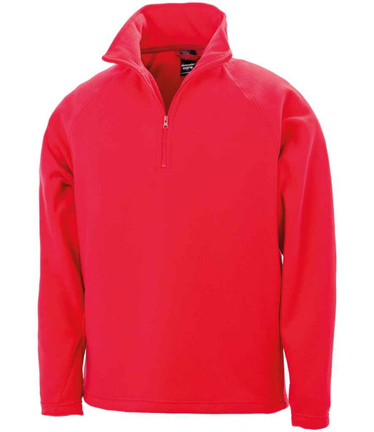 Result Core Zip Neck Micro Fleece - Red (RS112)