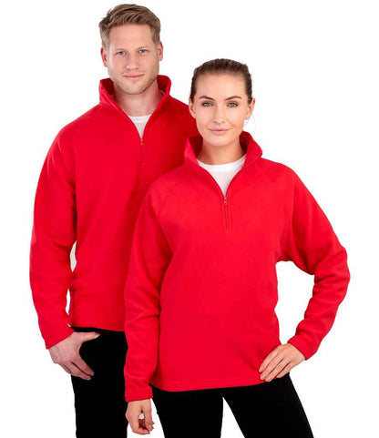Result Core Zip Neck Micro Fleece - Red (RS112)
