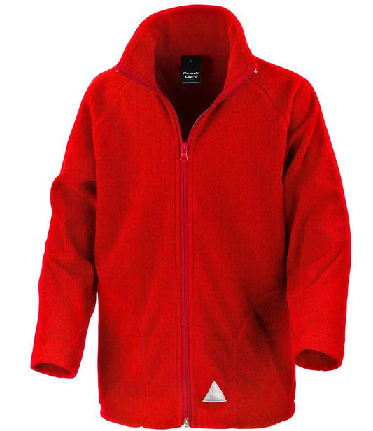 Result Core Kids/Youths Micro Fleece Jacket - Red (RS114B)