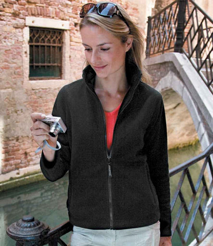 Result Ladies Horizon High Grade Micro Fleece Jacket - Black (RS115F)