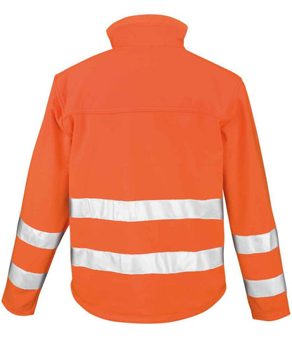 Result Safe-Guard Hi-Vis Soft Shell Jacket - Fluorescent Orange (RS117)