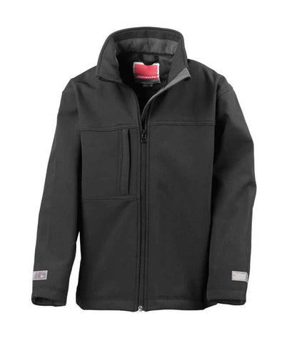 Result Kids Classic Soft Shell Jacket - Black (RS121B)