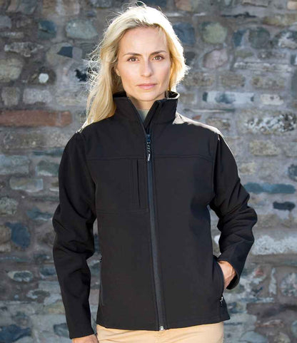 Result Ladies Classic Soft Shell Jacket - Black (RS121F)