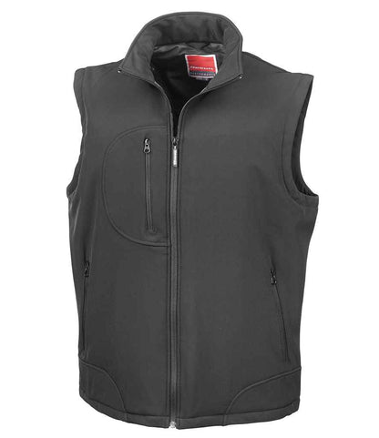Result Soft Shell Bodywarmer - Black/Black (RS123)