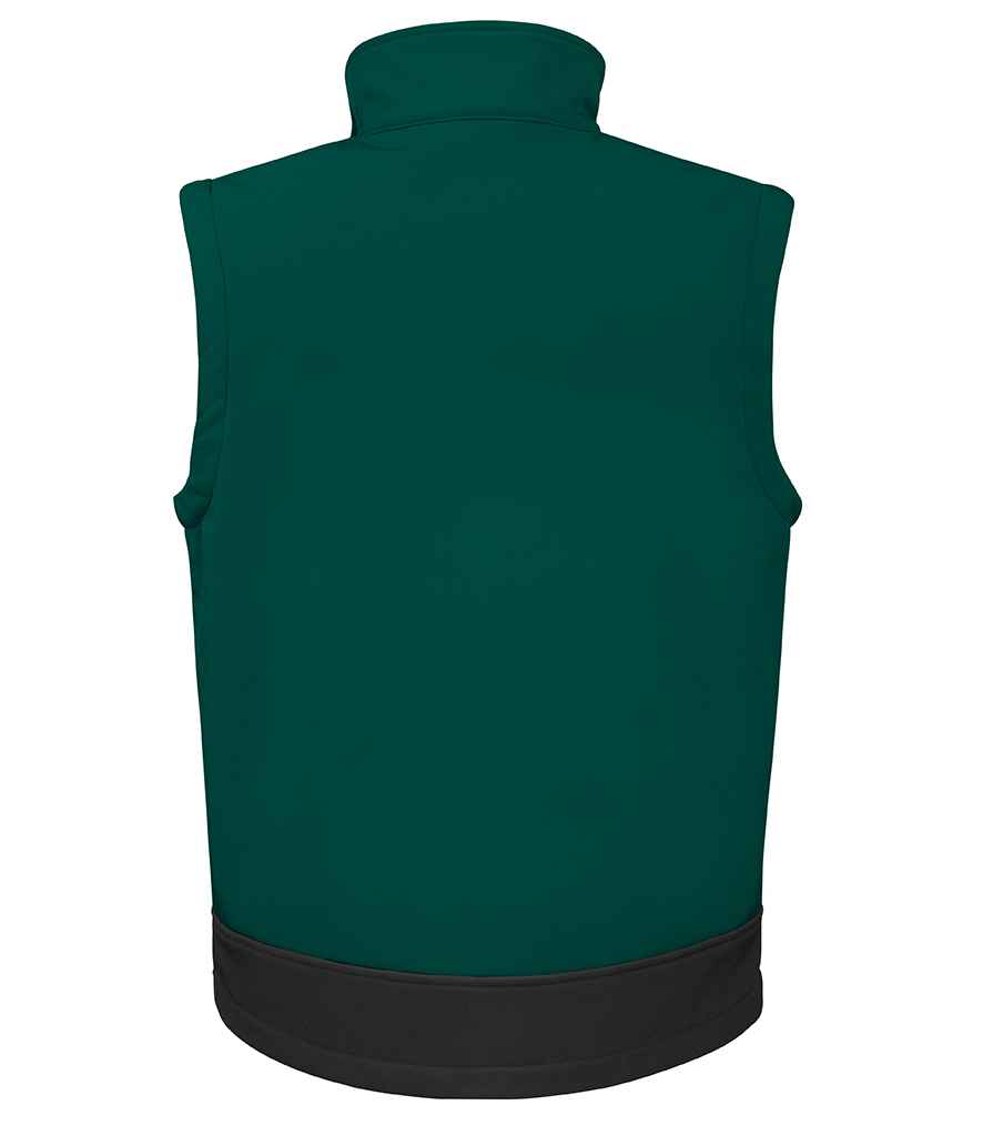 Result Soft Shell Bodywarmer - Bottle Green/Black (RS123)