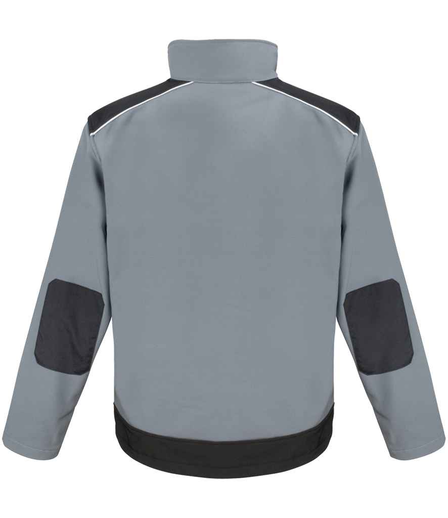Result Work-Guard Ripstop Soft Shell Jacket - Grey/Black (RS124)