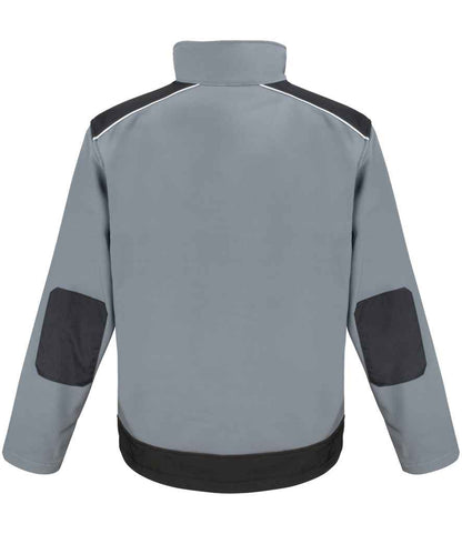 Result Work-Guard Ripstop Soft Shell Jacket - Grey/Black (RS124)