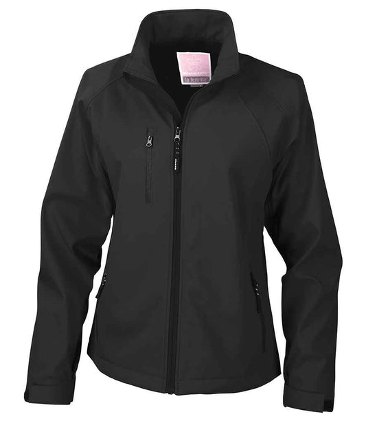 Result Ladies Base Layer Soft Shell Jacket - Black (RS128F)