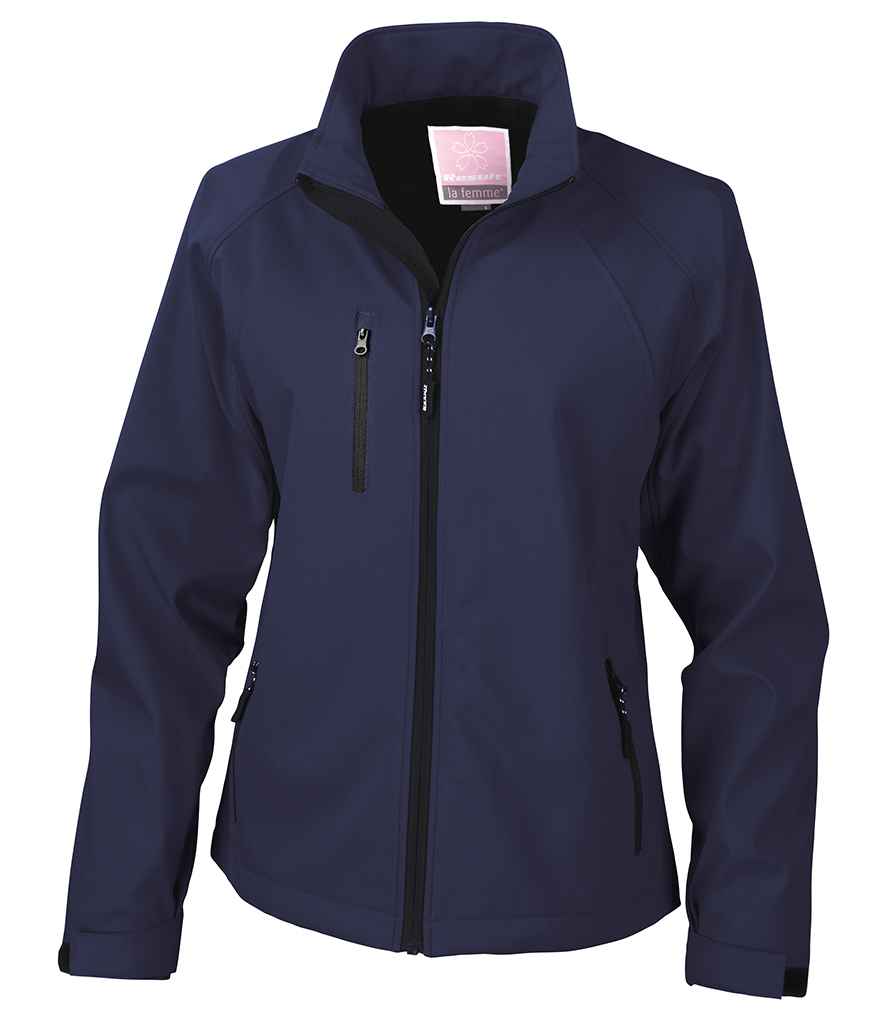 Result Ladies Base Layer Soft Shell Jacket - Navy (RS128F)