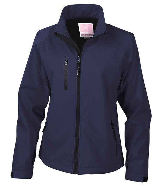 Result Ladies Base Layer Soft Shell Jacket - Navy (RS128F)