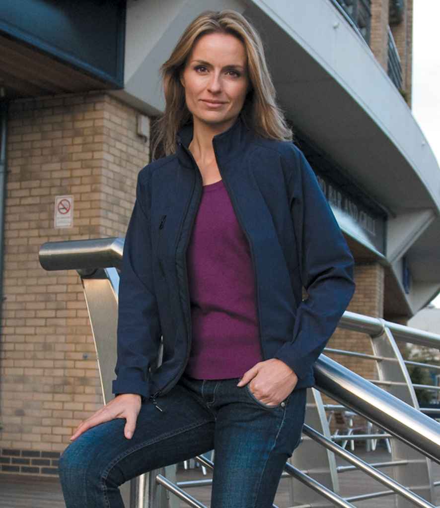 Result Ladies Base Layer Soft Shell Jacket - Navy (RS128F)