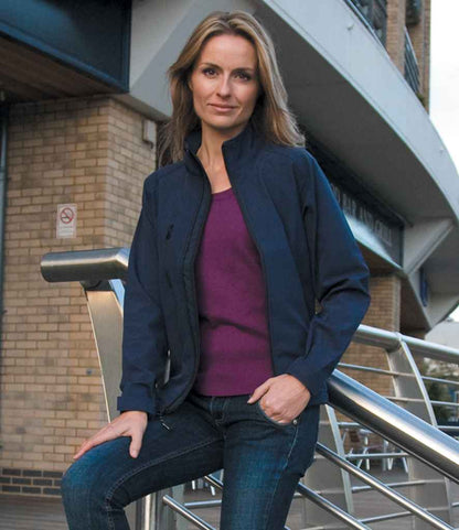 Result Ladies Base Layer Soft Shell Jacket - Navy (RS128F)