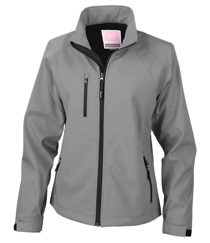 Result Ladies Base Layer Soft Shell Jacket - Silver Grey (RS128F)